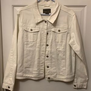 Lee womens jean white jacket